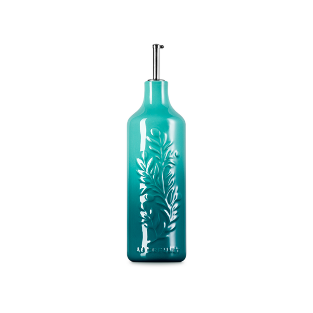 Le Creuset Oil Cruet - Olive Branch - Bleu Riviera 600ml