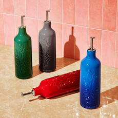 Le Creuset Oil Cruet - Olive Branch - Bleu Riviera 600ml