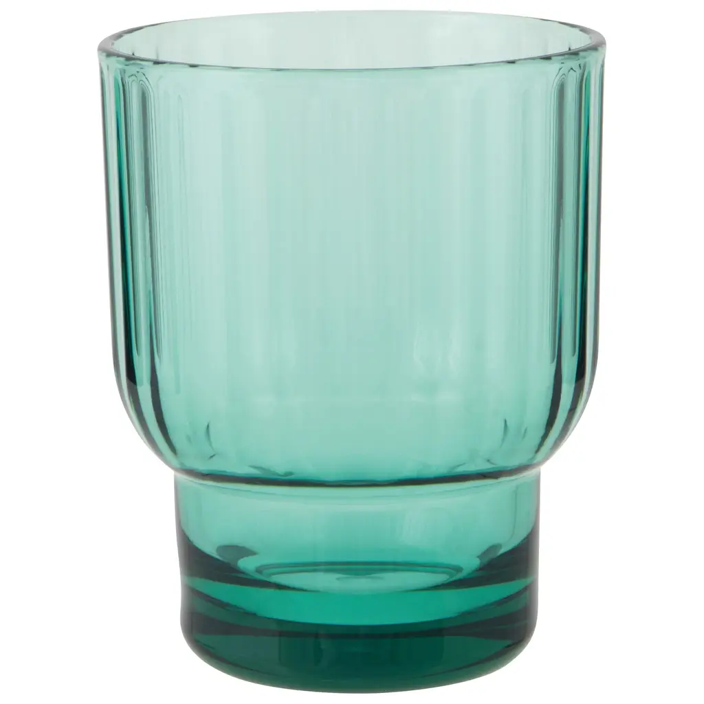 Now Designs Acrylic Fluted DOF Glass - Sea Glass Green