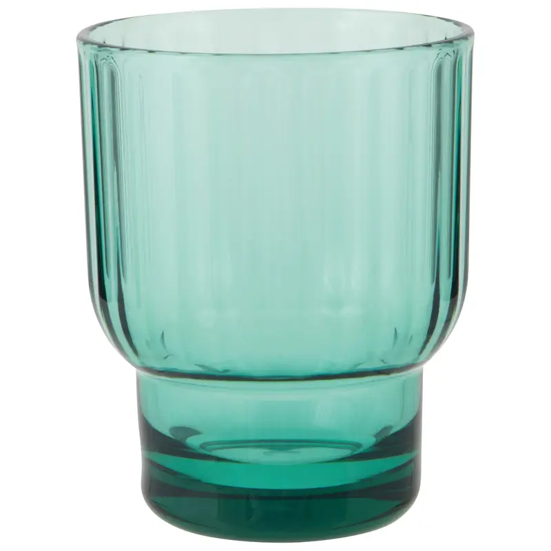 Now Designs Acrylic Fluted DOF Glass - Sea Glass Green