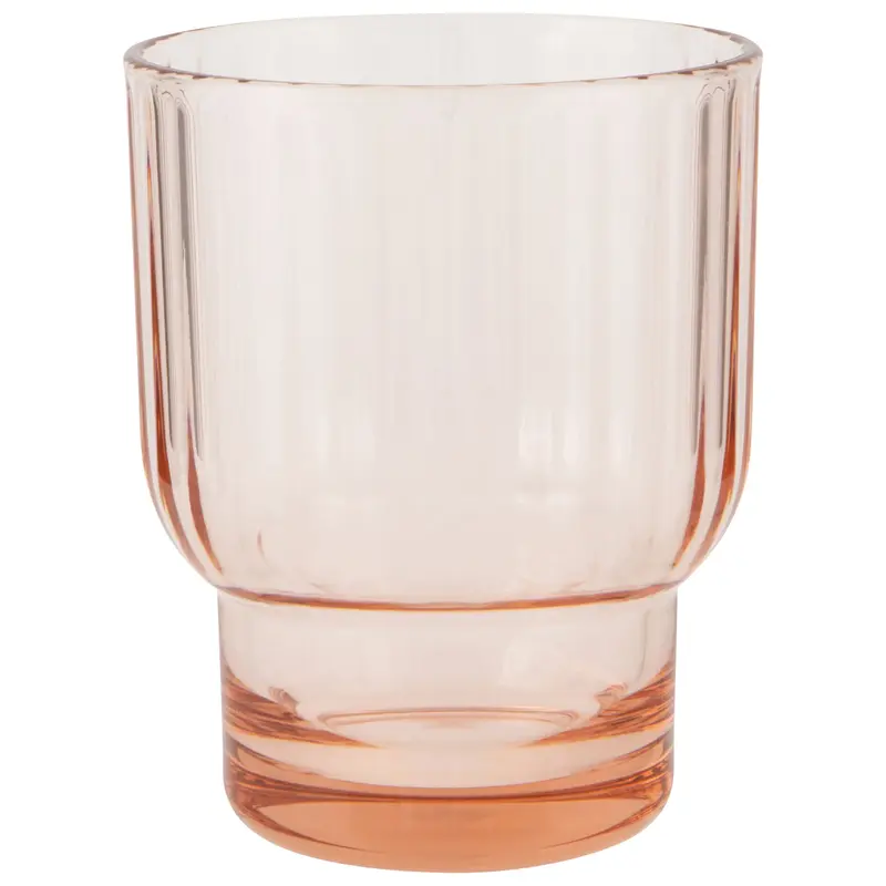 Now Designs Acrylic Fluted DOF Glass - Blush Pink