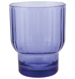Now Designs Acrylic Fluted DOF Glass - Violet Blue