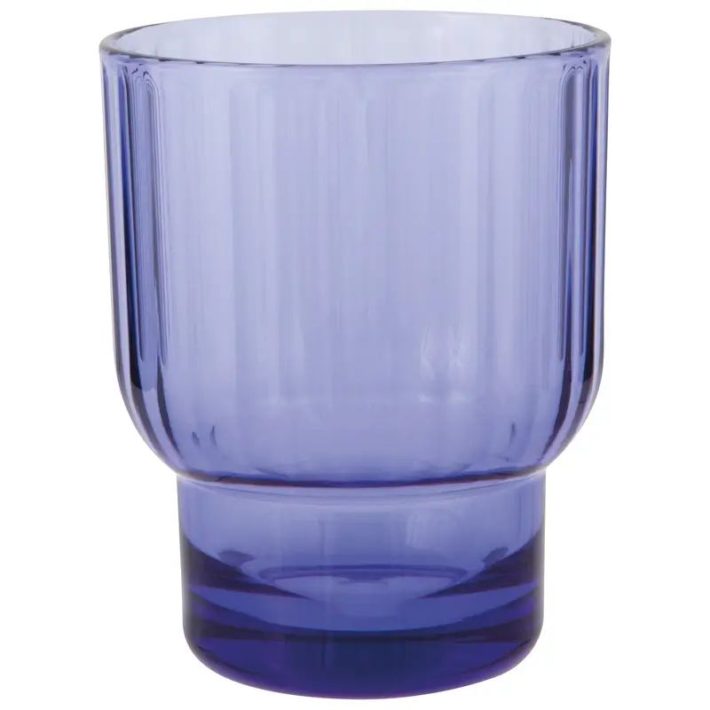 Now Designs Acrylic Fluted DOF Glass - Violet Blue