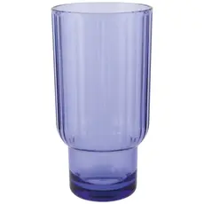 Now Designs Acrylic Fluted Highball Glass - Violet Blue