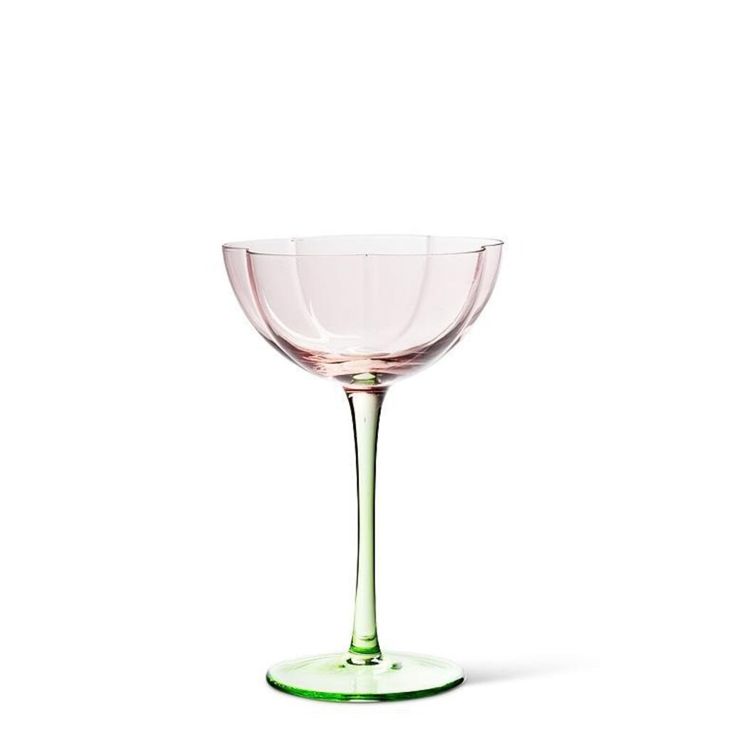 Abbott Floral Coupe Glass