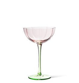 Abbott Floral Coupe Glass