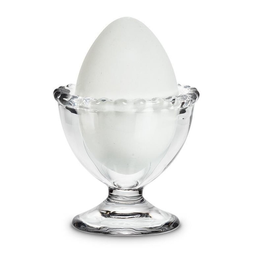 Abbott Dotted Edge Glass Egg Cup