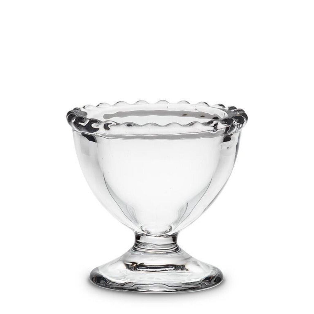 Abbott Dotted Edge Glass Egg Cup