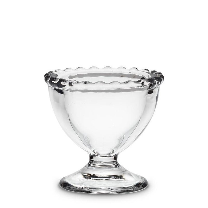Abbott Dotted Edge Glass Egg Cup