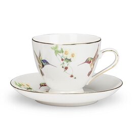 Abbott Hummingbird Tea Cup & Saucer