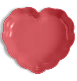 Emile Henry Madeleine Heart Shaped Dish- Rose Candy-10"x9.5"x2.5"