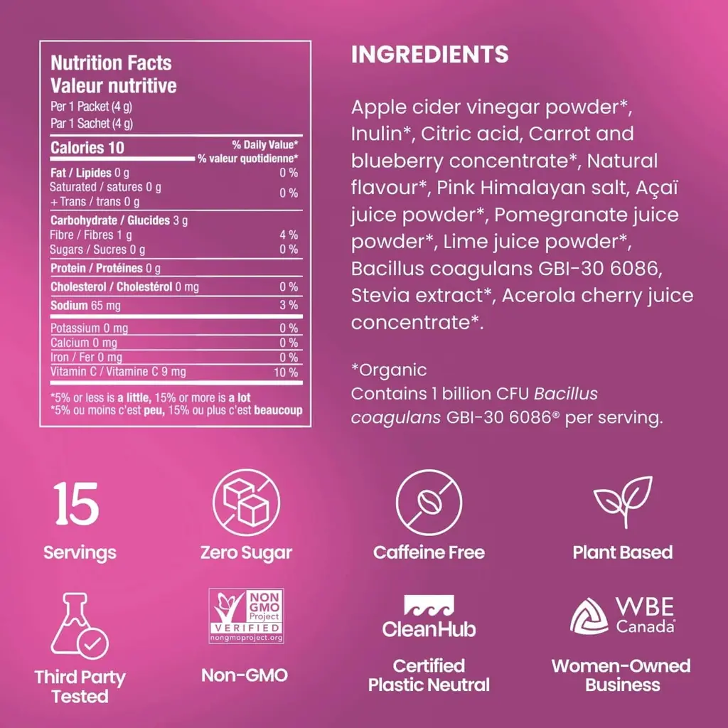Blume Superbelly 60g / 15pk - Acai Pomegranate - Hydration Powder