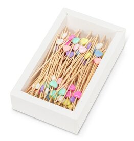 Abbott Pastel Heart Party Picks 100pc