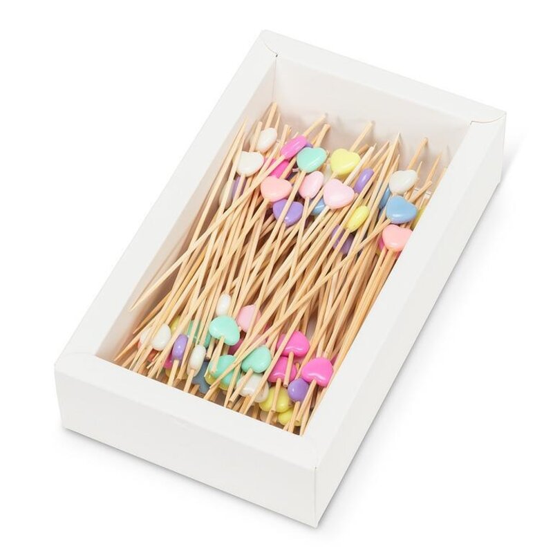 Abbott Pastel Heart Party Picks 100pc