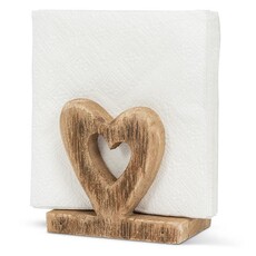 Abbott Wooden Heart Napkin Holder