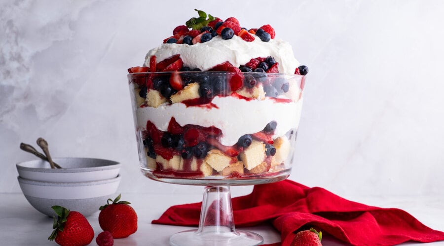 Summer Berry Shortcake Trifle