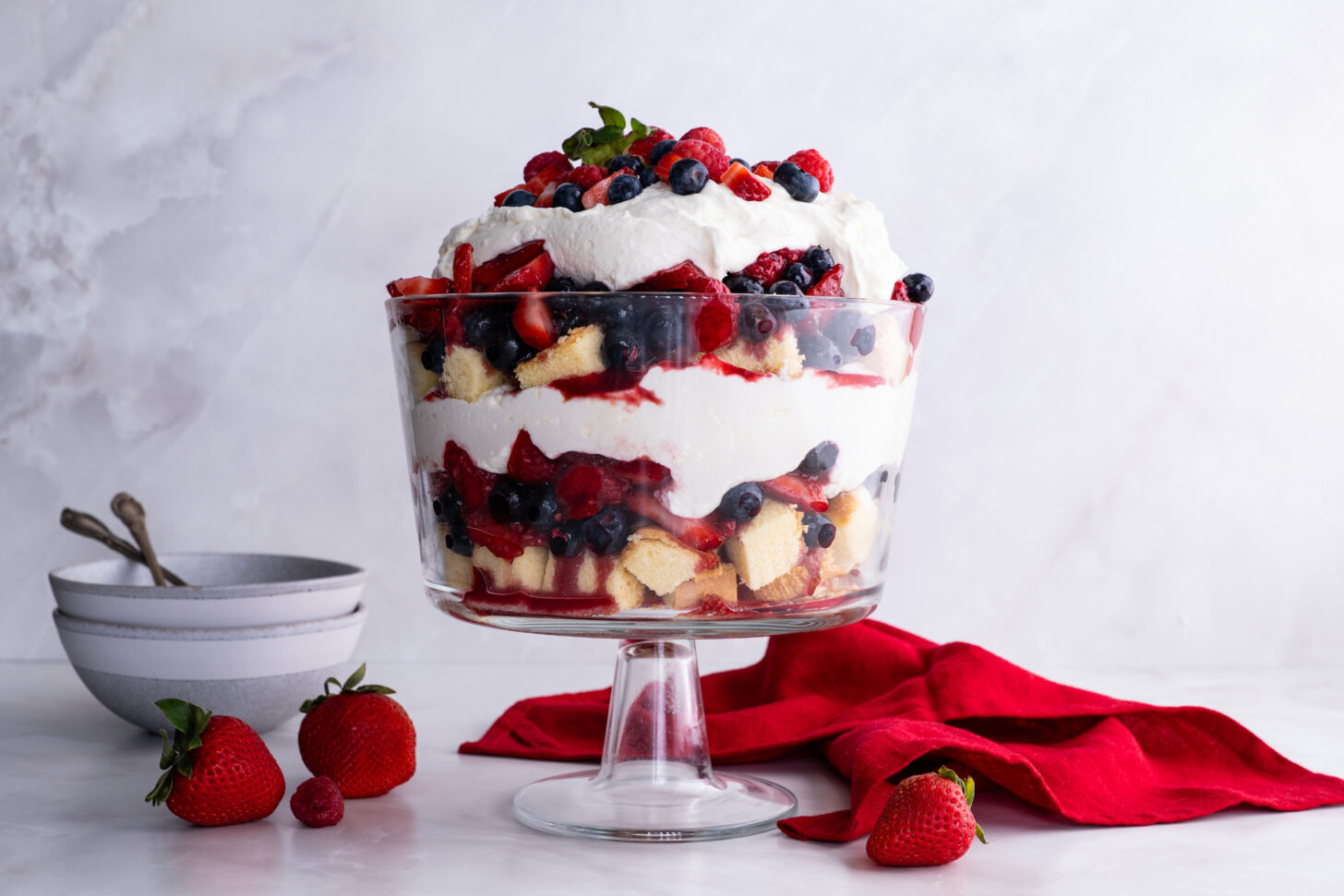 Summer Berry Shortcake Trifle