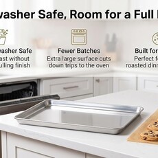 Fox Run Heavy Duty Stainless Steel Jelly Roll Pan