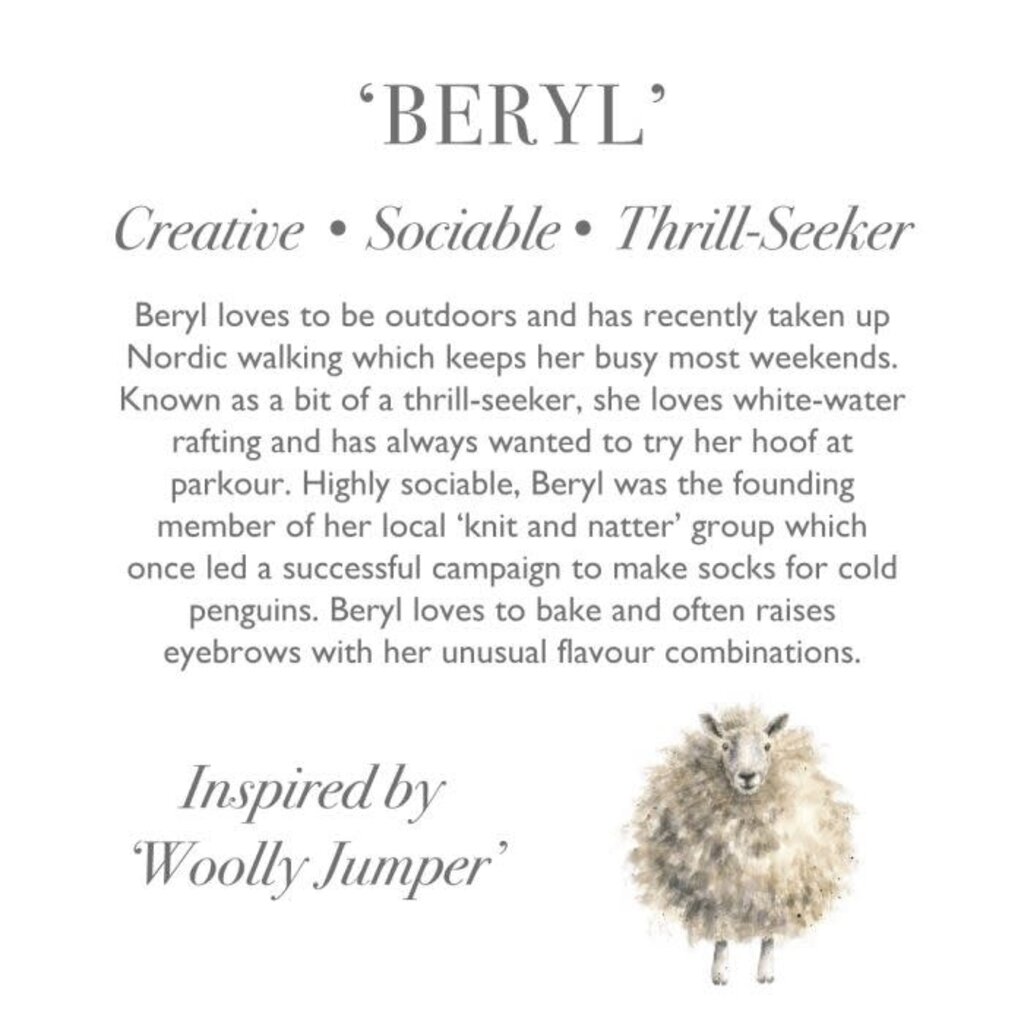 Wrendale Designs 'Beryl' Sheep Medium Plush