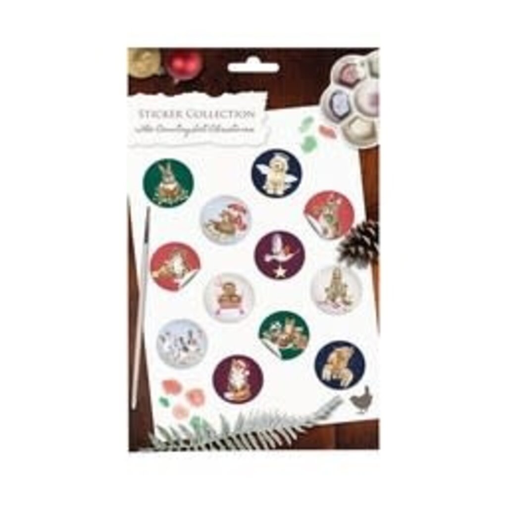 Wrendale Designs 'The Country Set Christmas' Sticker Collection