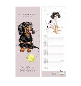 Wrendale Designs 'A Dog's Life'  Slim Calendar - 2027