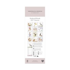 Wrendale Designs 'Feathered Friends' Slim Calendar - 2027