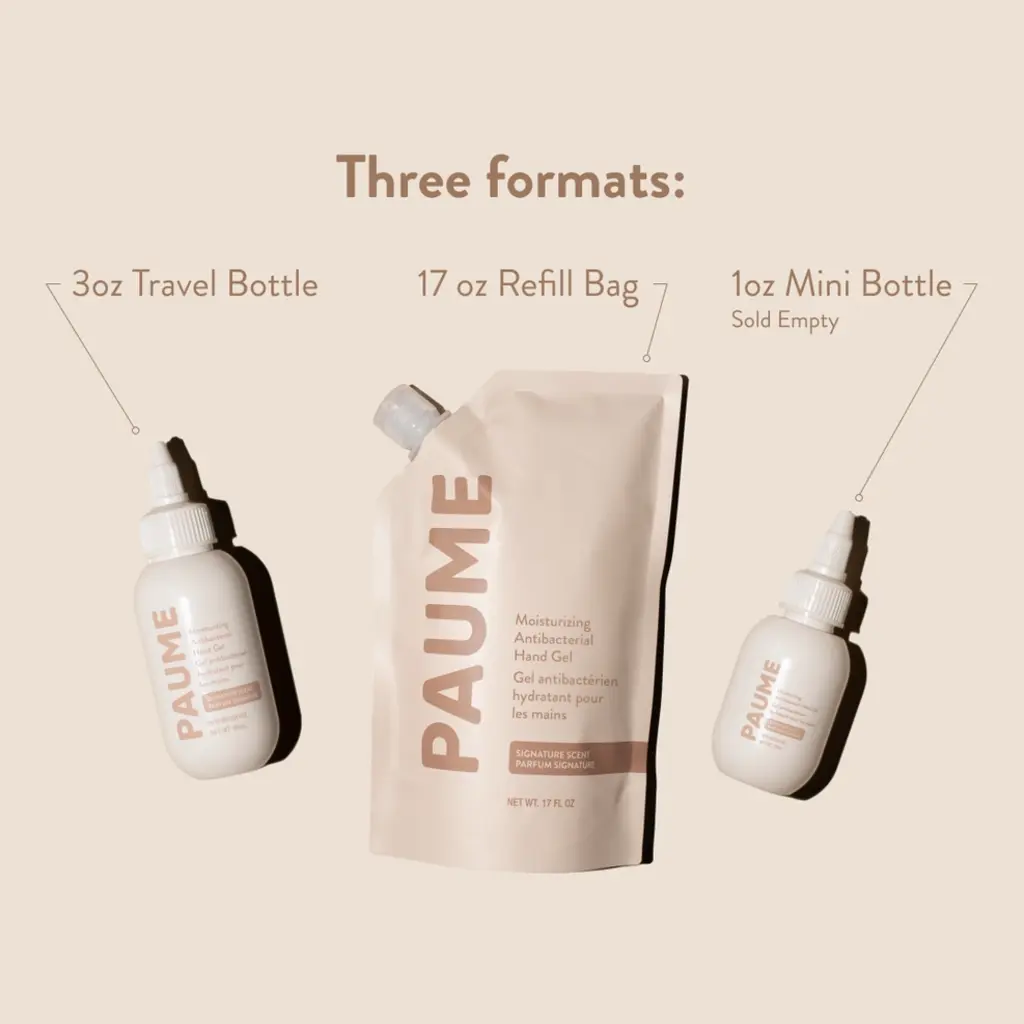 PAUME Moisturizing Antibacterial Hand Gel Bottle - 90ml