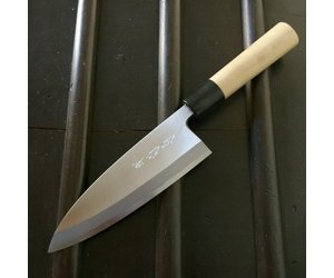 Sakai Kikumori Lefty 165mm Deba Tokusei Shirogami 2 Bernal Cutlery