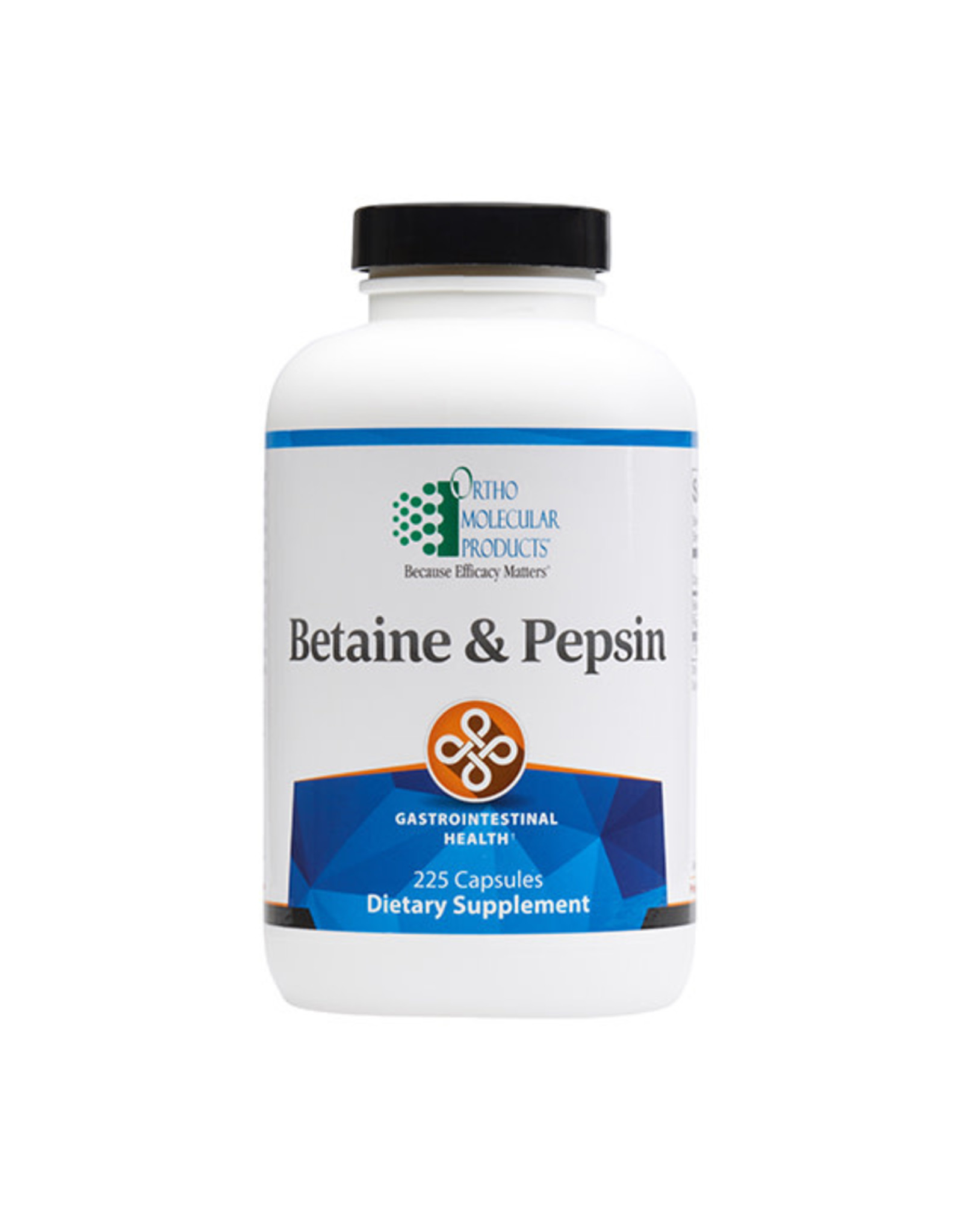 Ortho Molecular Betaine & Pepsin (225 Capsules)
