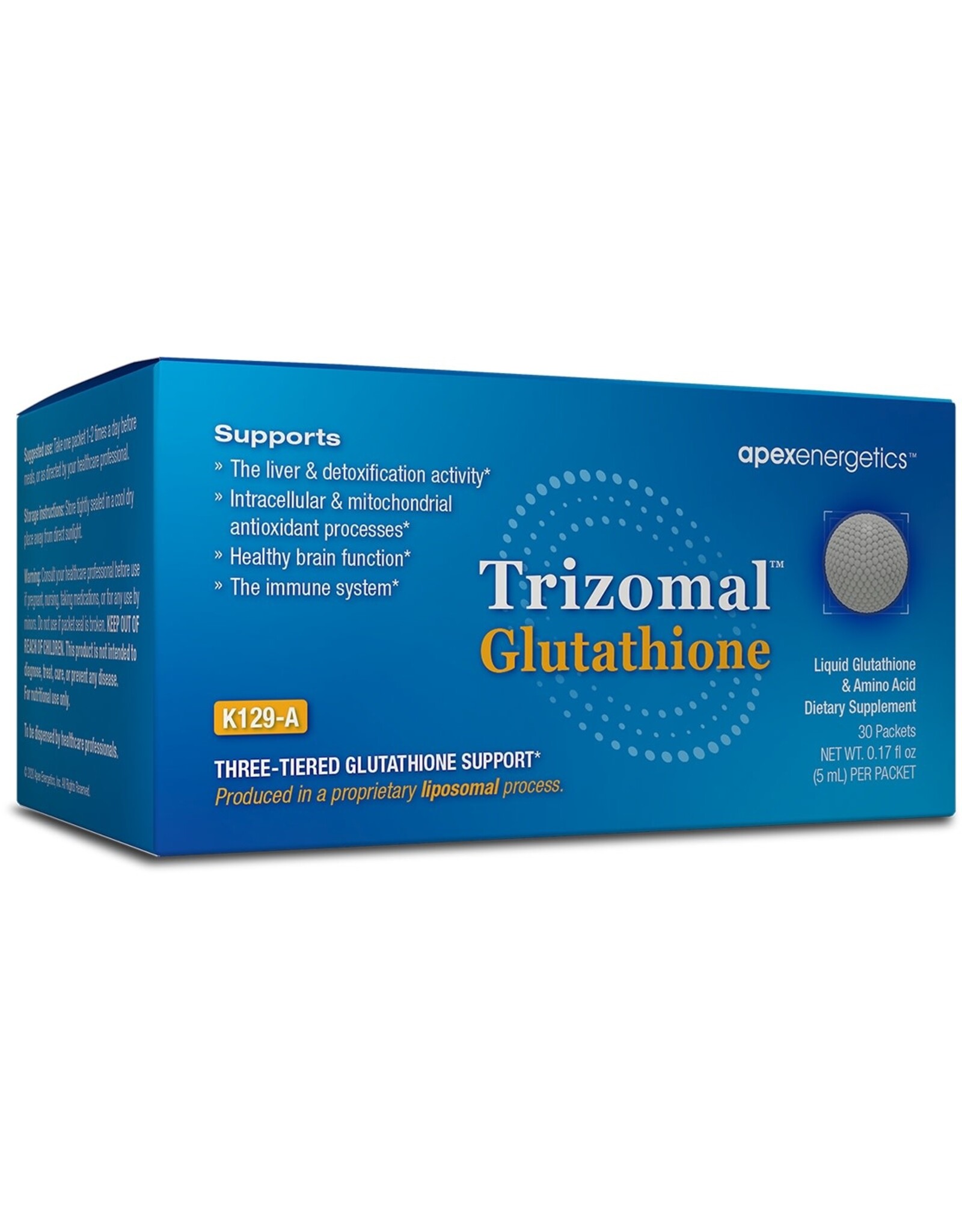 Apex Energetics Trizomal™ Glutathione 30-Packet Box