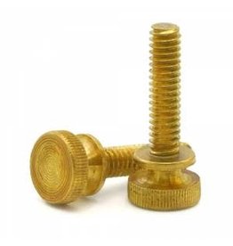 Brass Knurled Thumbscrews 8-32 x 3/4" (pack of 2)
