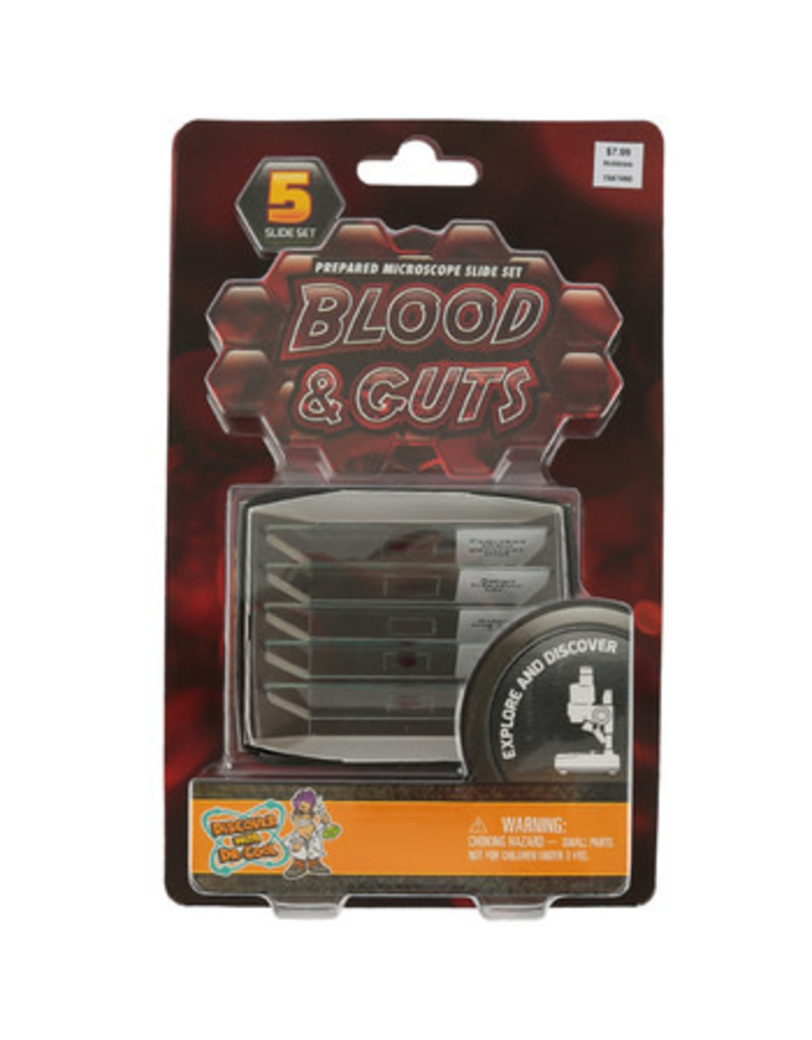 Prepared Microscope Slides: Blood and Guts (single)