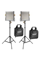 Neewer Neewer 2-Pack 480 LED Video Light with 78.7-inch Stainless Steel Light Stand Kit: Dimmable Bi-color LED Panel with U Bracket (3200-5600K,CRI 96+) for Photo Studio Portrait, YouTube Video Photography