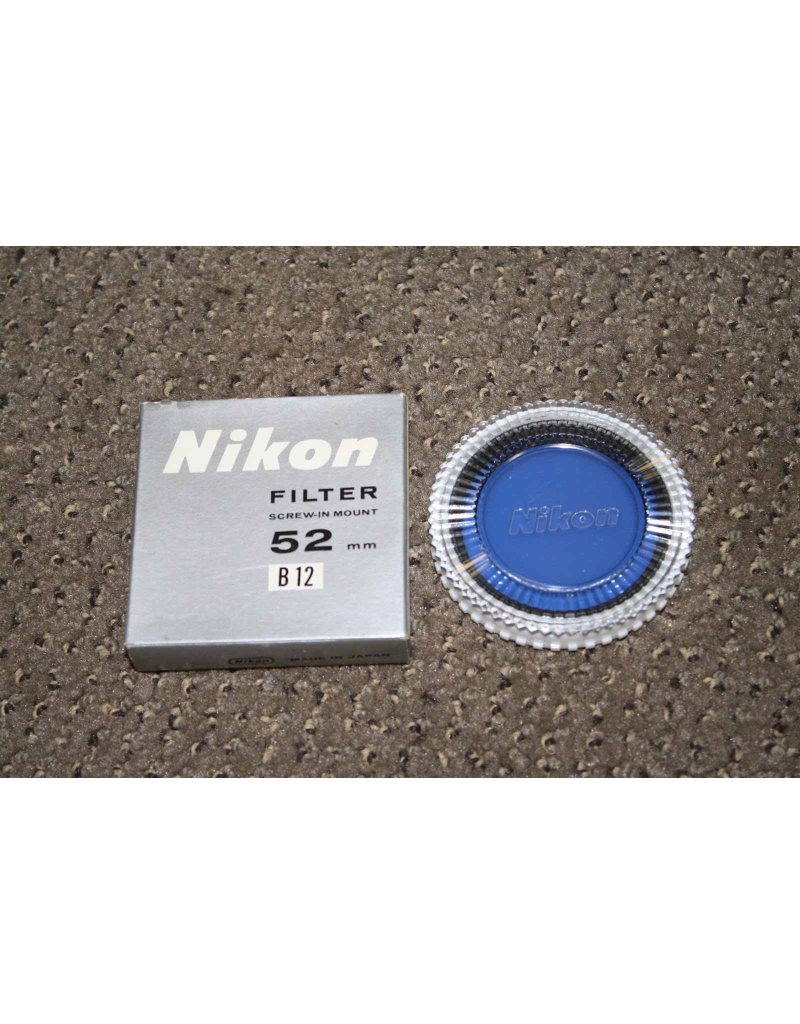 Nikon B12 Deep Blue 52mm Filter w/ Case & Box