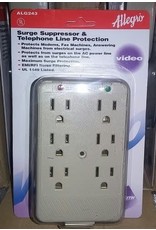 Arcturus Products Zenith ALG243 Allegro 6 Plug AC Outlet Multiplier Surge Surpressor