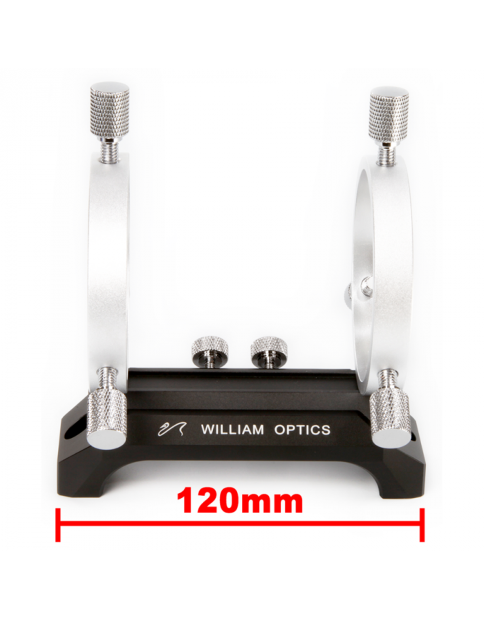 William Optics William Optics 120mm Saddle Handle & 50mm Silver Guiding Rings w/ Adjustment Screws - M-HC120BL-GR50SL