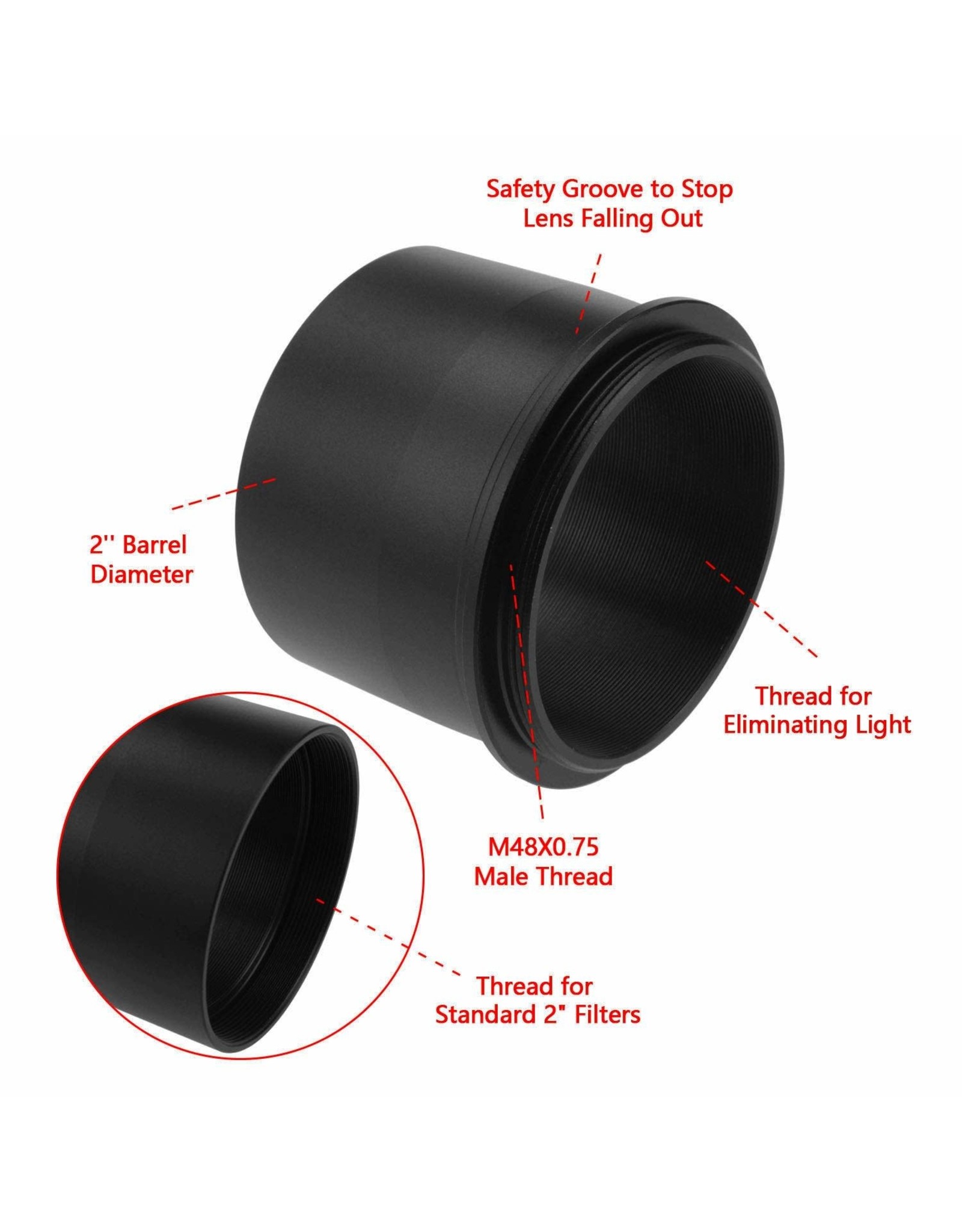 Antares Optical Antares M48 Low Profile 2 Inch Camera Adapter