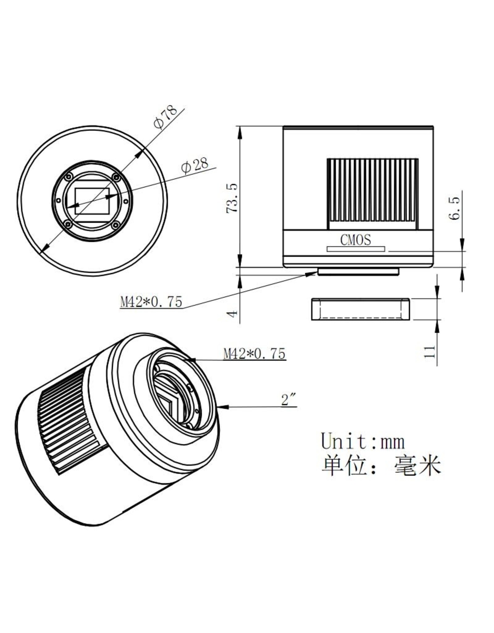 ZWO ZWO T2 to T2 11mm Extender