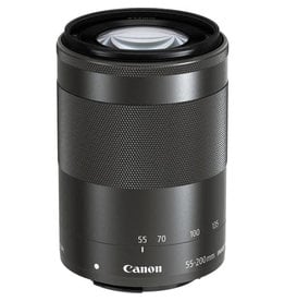 Canon EF-M 55-200mm f/4.5-6.3 IS STM Lens (Black) (Mirrorless)