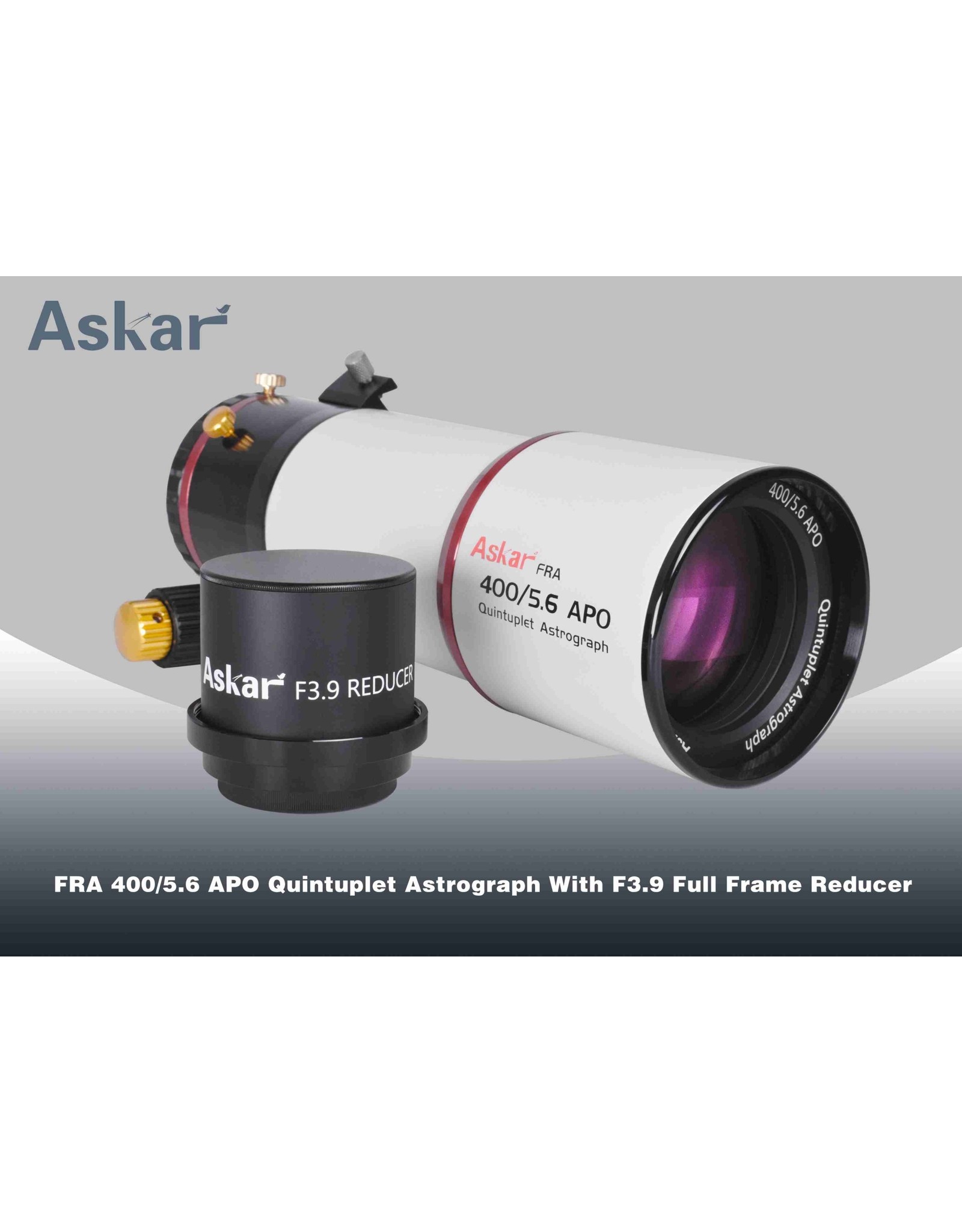 Askar Askar FRA400 0.7x  F3.9 Reducer for 72mm FRA400 and 90mm FRA500 Astrographs # FRA400FR