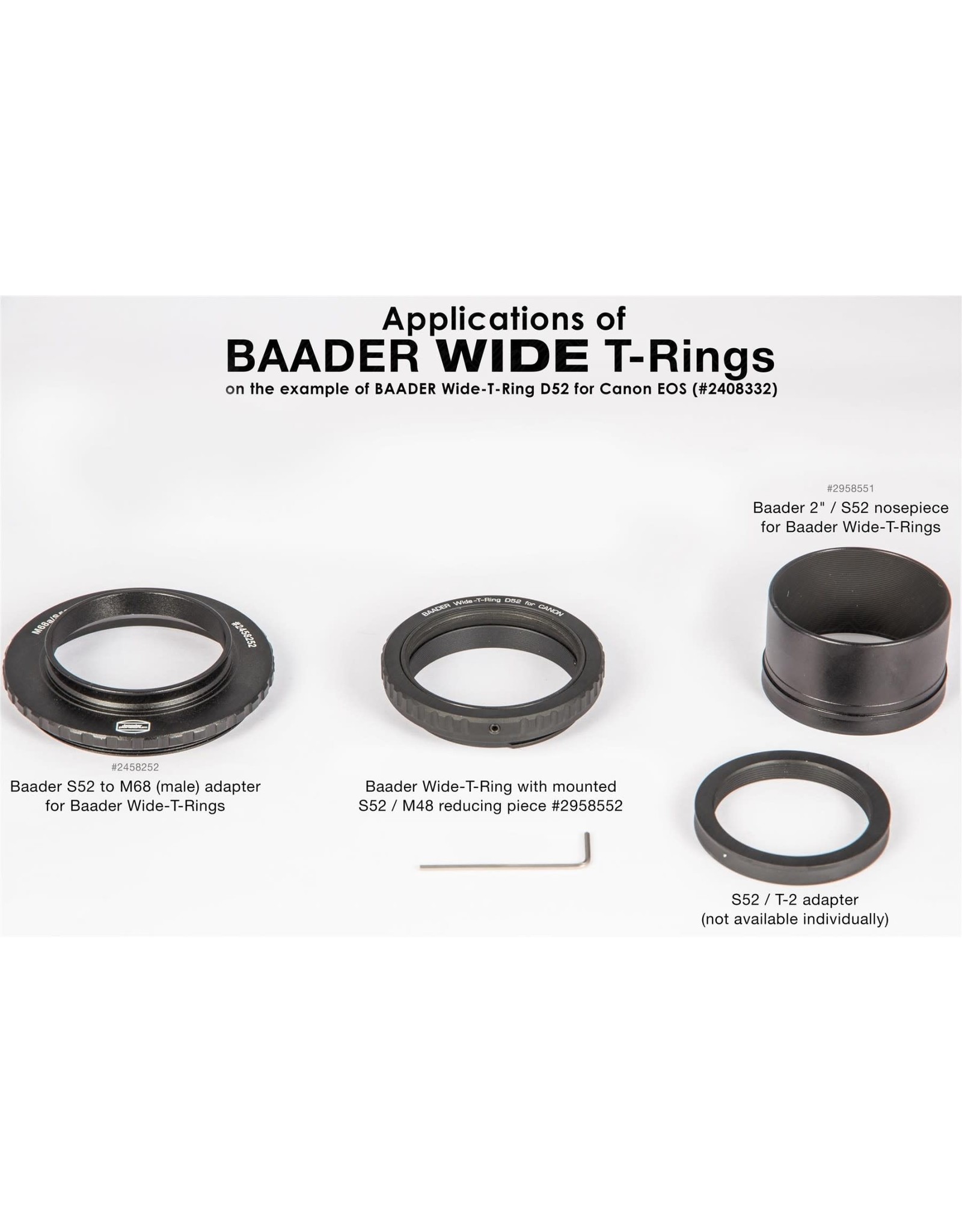 Baader Planetarium Baader Wide-T-Ring Nikon with D52i to T-2 and S52