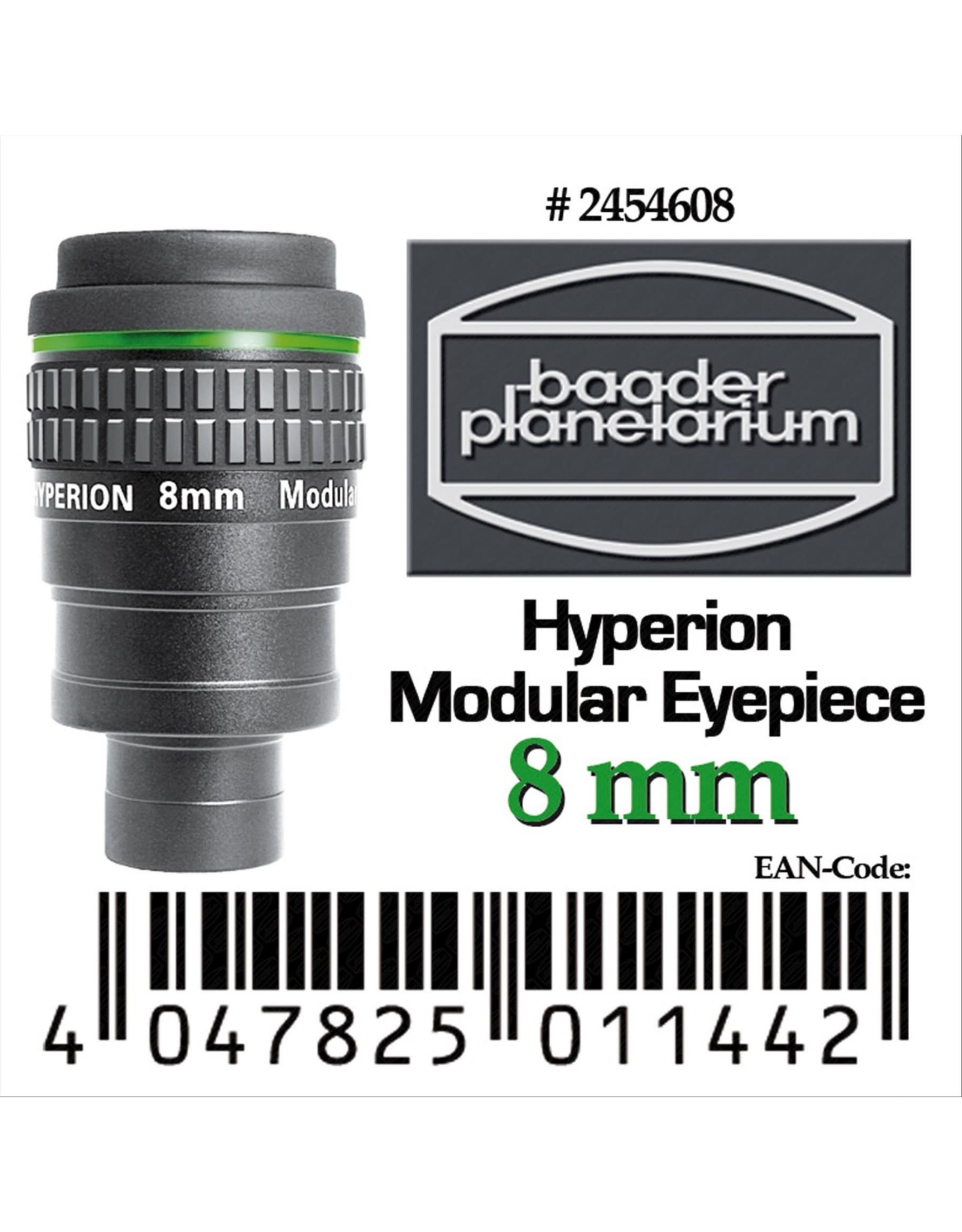 Baader Planetarium Baader Hyperion 68 Degree Modular Eyepiece 8mm