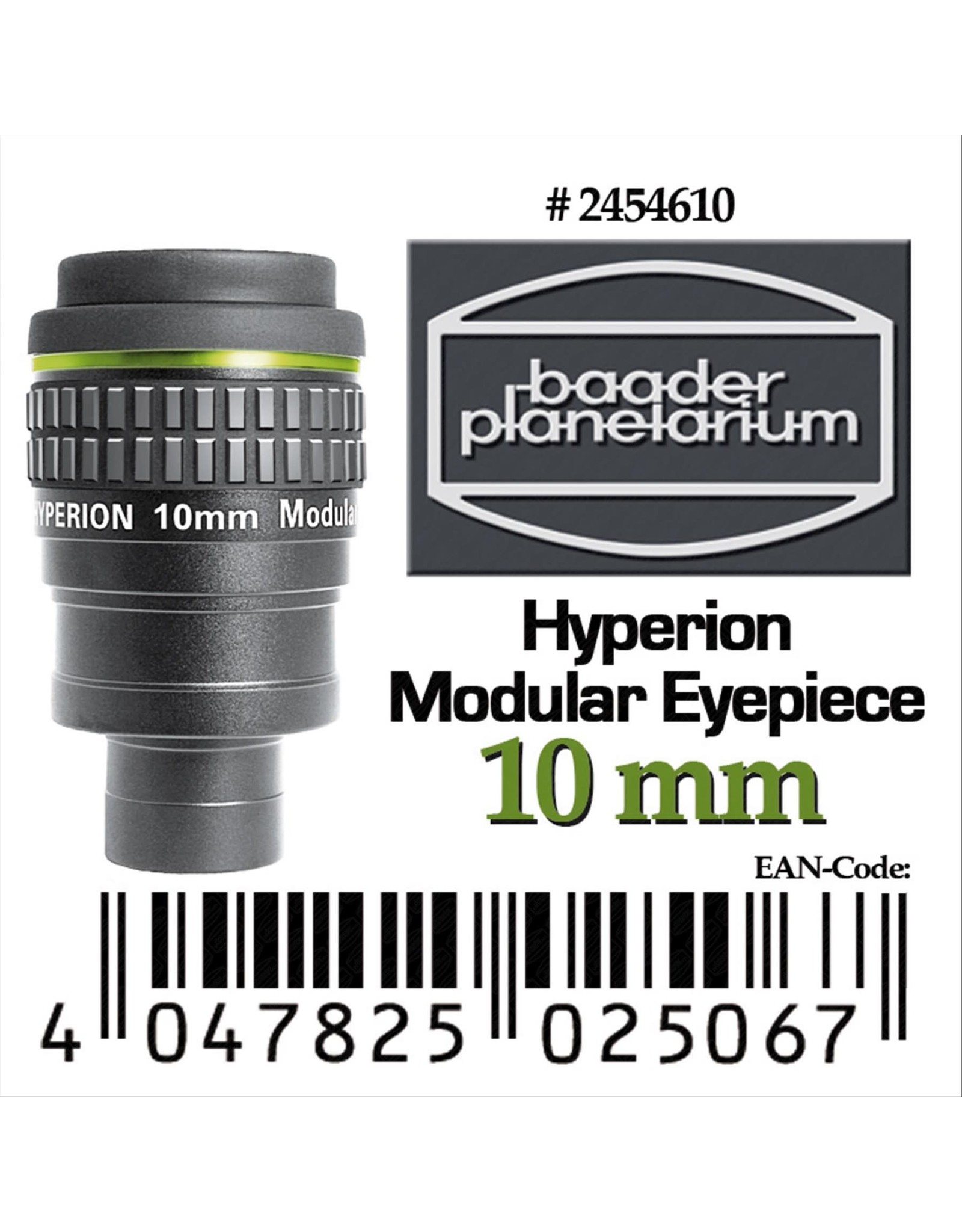 Baader Planetarium Baader Hyperion 68 Degree Modular Eyepiece 10mm