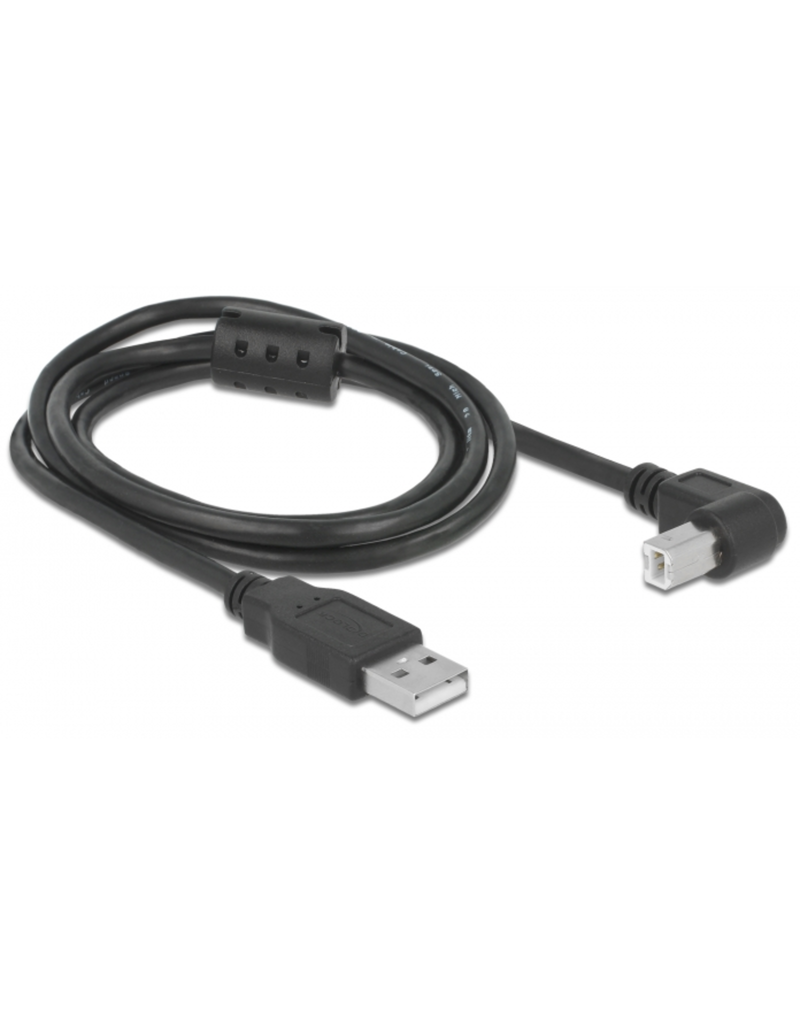 Pegasus Astro Pegasus Astro USB 2.0 Type-A male > USB 2.0 Type-B male angled 1 m black Premium USB Cable #USB2B-1M