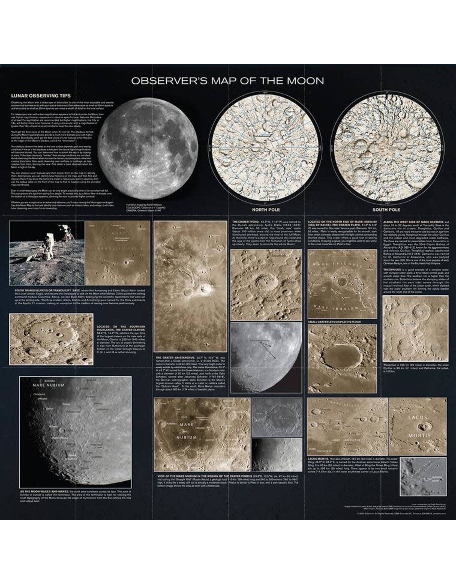 Celestron Celestron Observer’s Map of the Moon