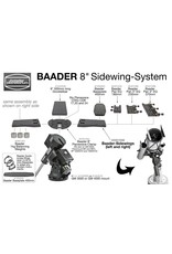 Baader Planetarium Baader double mounting plate and holder for guidescope rings (I & II), 300mm with 3" dovetail