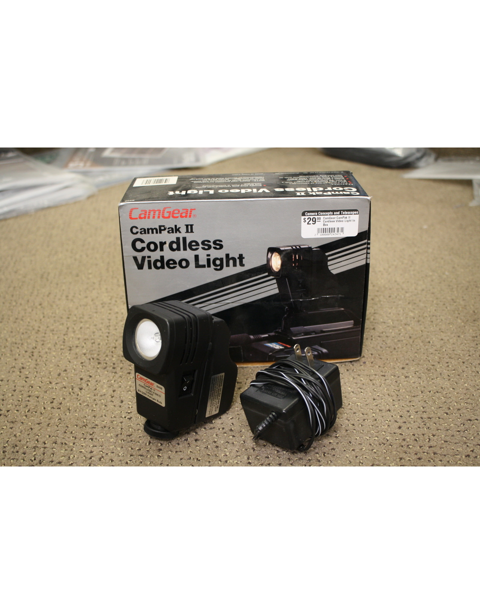 CamGear CamPak II Cordless Video Light In Box