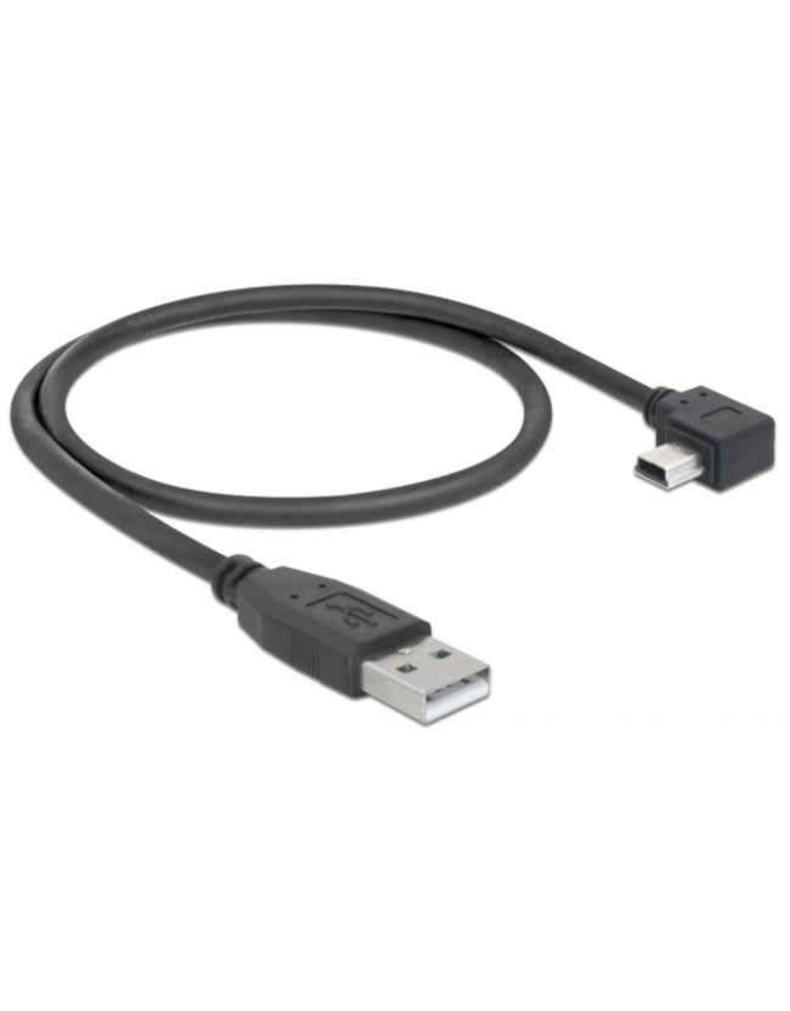 Pegasus Astro Pegasus Astro USB 2.0 Cable Type-A Male to USB Mini-B 5-pin Male, Angled 0.5 m Black (Pack of 2 Cords)