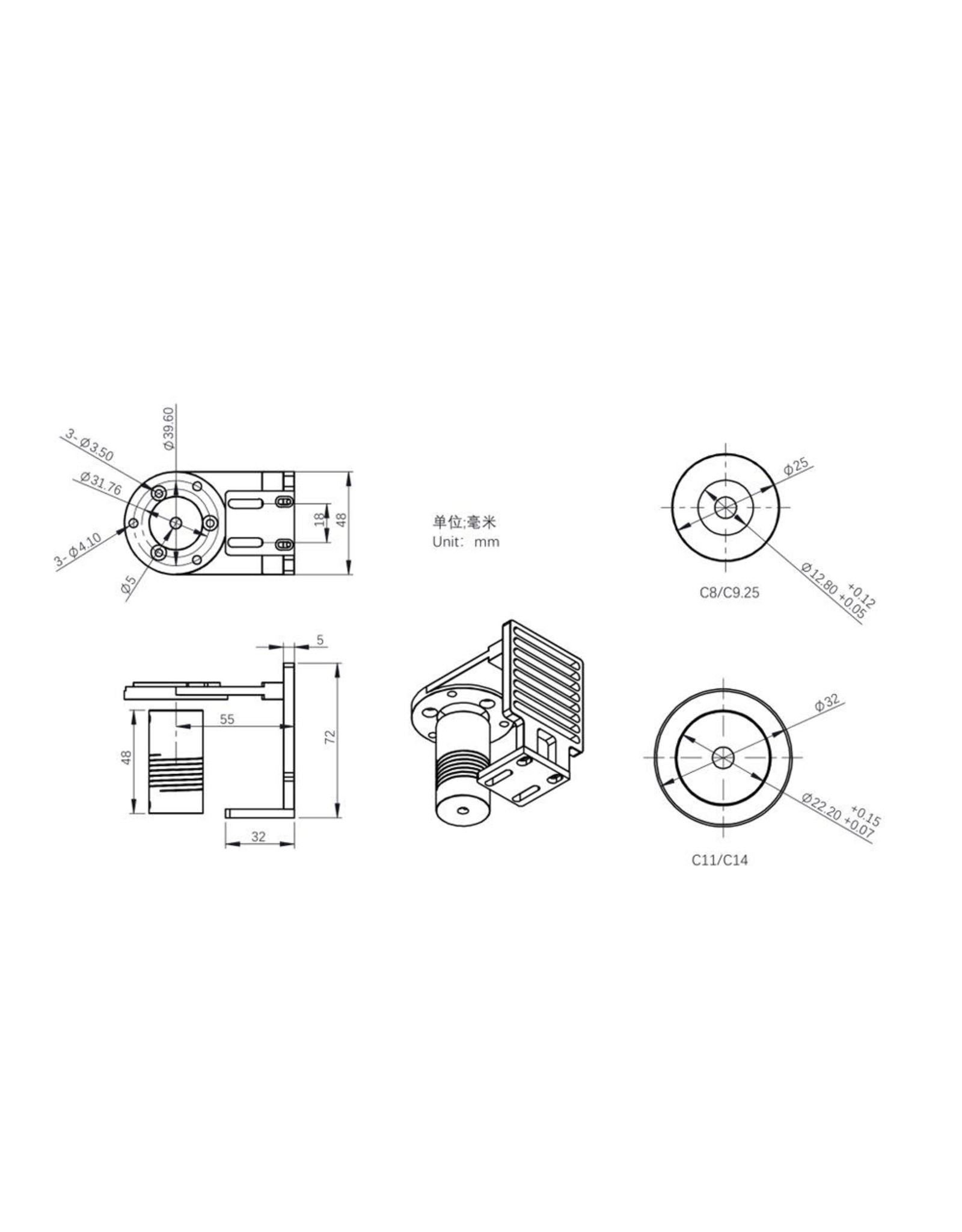 ZWO ZWO EAF Bracket for Celestron C11 and C14