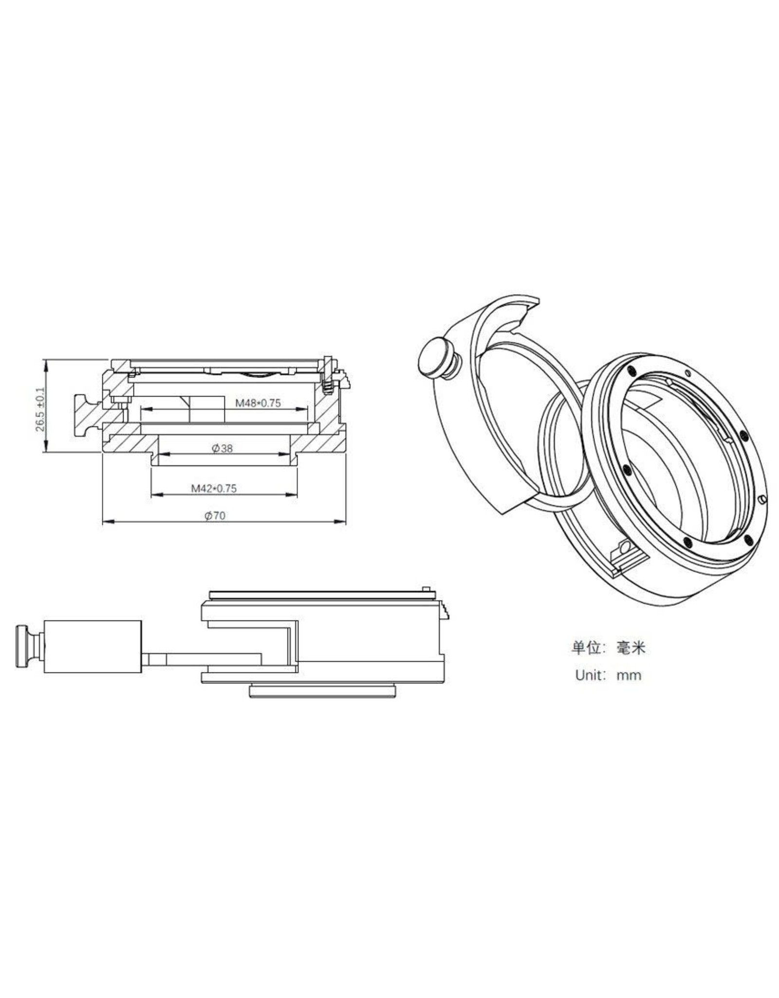 ZWO ZWO Filter Drawer for EOS Lens